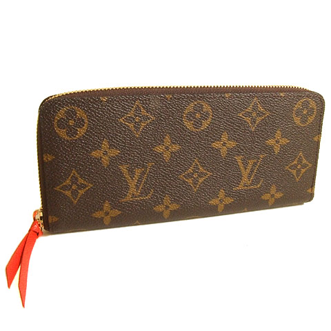 Real Louis Vuitton Monogram Clemence Wallet M60743 Piment